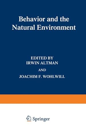 Seller image for Behavior and the Natural Environment for sale by BuchWeltWeit Ludwig Meier e.K.