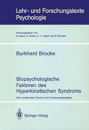 Image du vendeur pour Biopsychologische Faktoren des Hyperkinetischen Syndroms mis en vente par BuchWeltWeit Ludwig Meier e.K.