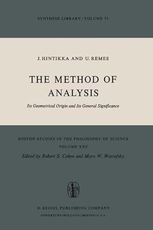 Image du vendeur pour The Method of Analysis mis en vente par BuchWeltWeit Ludwig Meier e.K.