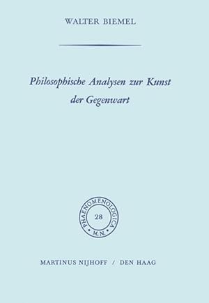 Image du vendeur pour Philosophische Analysen zur Kunst der Gegenwart mis en vente par BuchWeltWeit Ludwig Meier e.K.