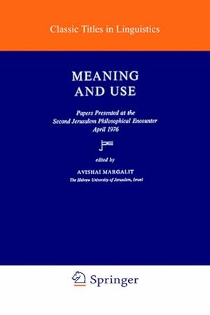 Seller image for Meaning and Use for sale by BuchWeltWeit Ludwig Meier e.K.