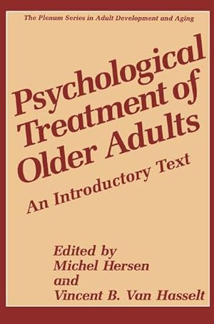 Imagen del vendedor de Psychological Treatment of Older Adults a la venta por BuchWeltWeit Ludwig Meier e.K.
