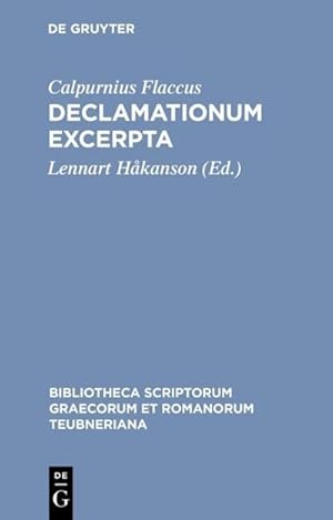 Seller image for Declamationum excerpta for sale by BuchWeltWeit Ludwig Meier e.K.