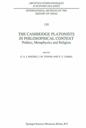 Image du vendeur pour The Cambridge Platonists in Philosophical Context mis en vente par BuchWeltWeit Ludwig Meier e.K.