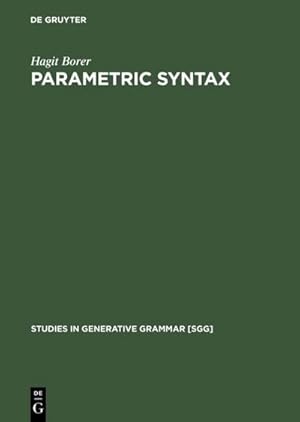 Imagen del vendedor de Parametric Syntax a la venta por BuchWeltWeit Ludwig Meier e.K.