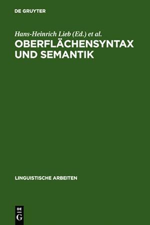 Bild des Verkufers fr Oberflchensyntax und Semantik zum Verkauf von BuchWeltWeit Ludwig Meier e.K.