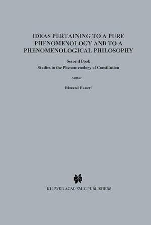 Seller image for Ideas Pertaining to a Pure Phenomenology and to a Phenomenological Philosophy for sale by BuchWeltWeit Ludwig Meier e.K.