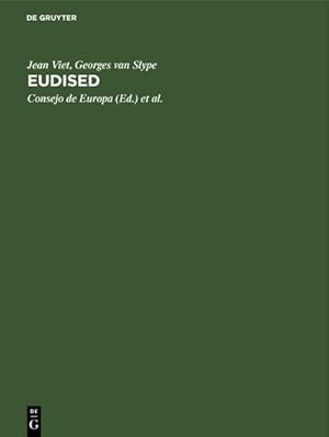 Imagen del vendedor de Eudised a la venta por BuchWeltWeit Ludwig Meier e.K.