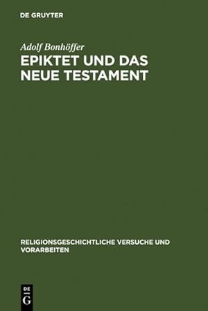 Imagen del vendedor de Epiktet und das Neue Testament a la venta por BuchWeltWeit Ludwig Meier e.K.