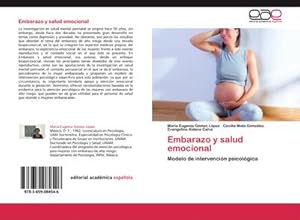 Imagen del vendedor de Embarazo y salud emocional a la venta por BuchWeltWeit Ludwig Meier e.K.