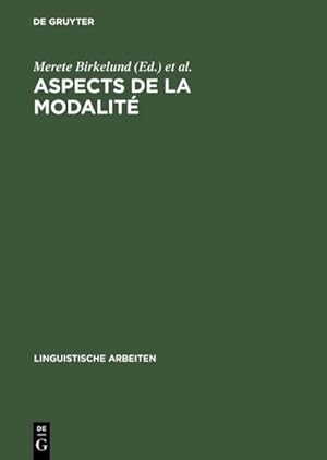 Seller image for Aspects de la Modalit for sale by BuchWeltWeit Ludwig Meier e.K.