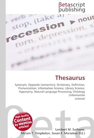 Seller image for Thesaurus for sale by BuchWeltWeit Ludwig Meier e.K.