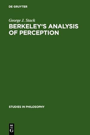 Bild des Verkufers fr Berkeley's analysis of perception zum Verkauf von BuchWeltWeit Ludwig Meier e.K.