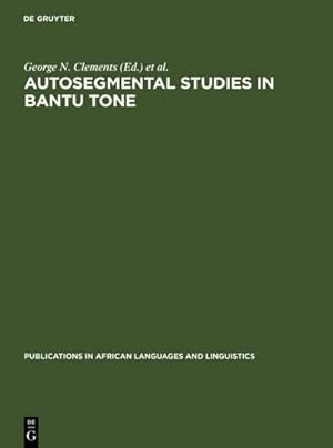 Seller image for Autosegmental Studies in Bantu Tone for sale by BuchWeltWeit Ludwig Meier e.K.