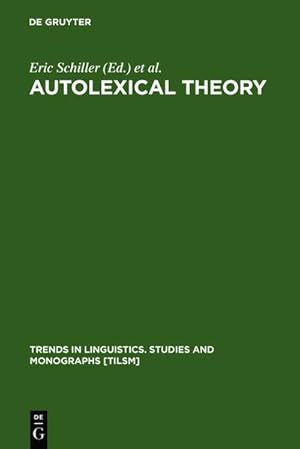 Imagen del vendedor de Autolexical Theory a la venta por BuchWeltWeit Ludwig Meier e.K.