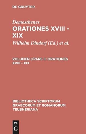 Imagen del vendedor de Orationes XVIII - XIX a la venta por BuchWeltWeit Ludwig Meier e.K.