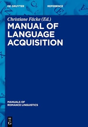 Immagine del venditore per Manual of Language Acquisition venduto da BuchWeltWeit Ludwig Meier e.K.