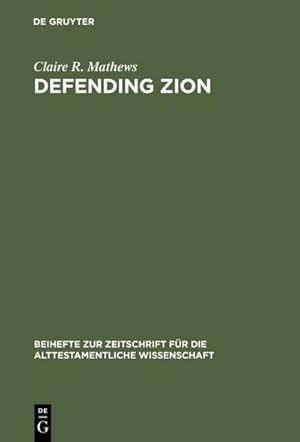 Seller image for Defending Zion for sale by BuchWeltWeit Ludwig Meier e.K.