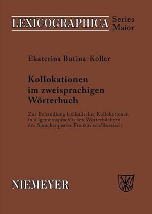Imagen del vendedor de Kollokationen im zweisprachigen Wrterbuch a la venta por BuchWeltWeit Ludwig Meier e.K.