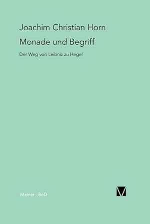 Bild des Verkufers fr Monade und Begriff zum Verkauf von BuchWeltWeit Ludwig Meier e.K.