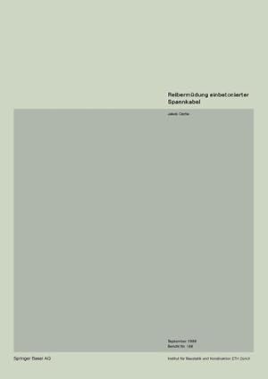 Immagine del venditore per Reibermdung einbetonierter Spannkabel venduto da BuchWeltWeit Ludwig Meier e.K.