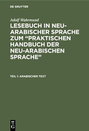 Imagen del vendedor de Arabischer Text a la venta por BuchWeltWeit Ludwig Meier e.K.