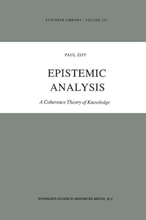 Image du vendeur pour Epistemic Analysis mis en vente par BuchWeltWeit Ludwig Meier e.K.