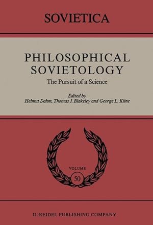 Imagen del vendedor de Philosophical Sovietology a la venta por BuchWeltWeit Ludwig Meier e.K.