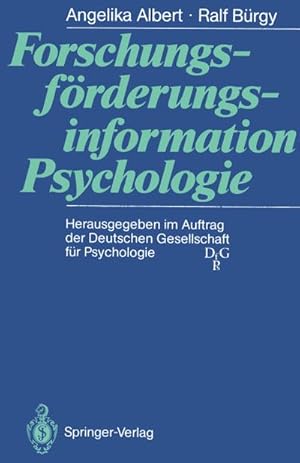 Seller image for Forschungsfrderungsinformation Psychologie for sale by BuchWeltWeit Ludwig Meier e.K.