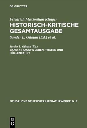 Immagine del venditore per Faust's Leben, Thaten und Hllenfahrt venduto da BuchWeltWeit Ludwig Meier e.K.