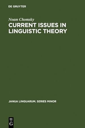Seller image for Current Issues in Linguistic Theory for sale by BuchWeltWeit Ludwig Meier e.K.