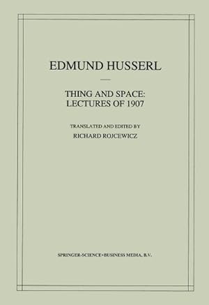 Seller image for Thing and Space for sale by BuchWeltWeit Ludwig Meier e.K.