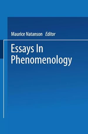 Seller image for Essays in Phenomenology for sale by BuchWeltWeit Ludwig Meier e.K.