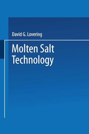 Bild des Verkufers fr Molten Salt Technology zum Verkauf von BuchWeltWeit Ludwig Meier e.K.