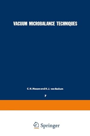 Immagine del venditore per Vacuum Microbalance Techniques venduto da BuchWeltWeit Ludwig Meier e.K.