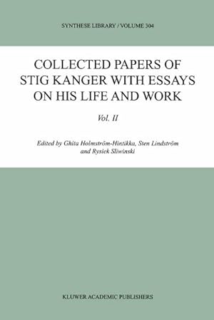 Image du vendeur pour Collected Papers of Stig Kanger with Essays on his Life and Work Volume II mis en vente par BuchWeltWeit Ludwig Meier e.K.