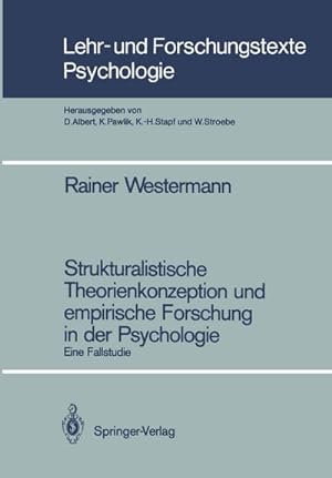 Bild des Verkufers fr Strukturalistische Theorienkonzeption und empirische Forschung in der Psychologie zum Verkauf von BuchWeltWeit Ludwig Meier e.K.