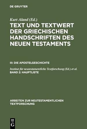 Seller image for Hauptliste for sale by BuchWeltWeit Ludwig Meier e.K.