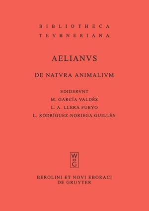 Imagen del vendedor de De natura animalium a la venta por BuchWeltWeit Ludwig Meier e.K.
