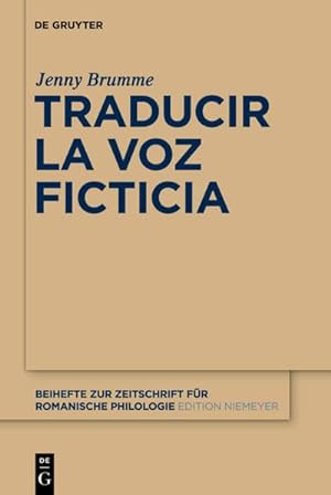 Bild des Verkufers fr Traducir la voz ficticia zum Verkauf von BuchWeltWeit Ludwig Meier e.K.