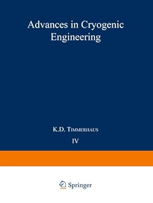 Bild des Verkufers fr Advances in Cryogenic Engineering zum Verkauf von BuchWeltWeit Ludwig Meier e.K.