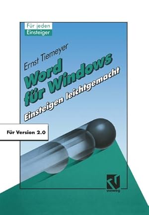 Seller image for Word fr Windows 2.0 for sale by BuchWeltWeit Ludwig Meier e.K.