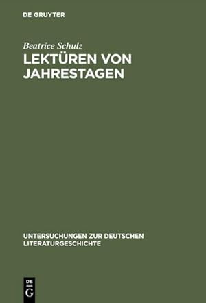 Seller image for Lektren von Jahrestagen for sale by BuchWeltWeit Ludwig Meier e.K.