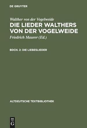 Seller image for Die Liebeslieder for sale by BuchWeltWeit Ludwig Meier e.K.