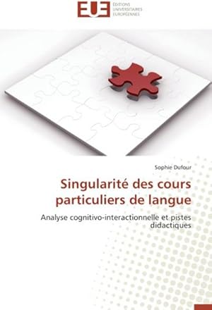 Seller image for Singularit des cours particuliers de langue for sale by BuchWeltWeit Ludwig Meier e.K.