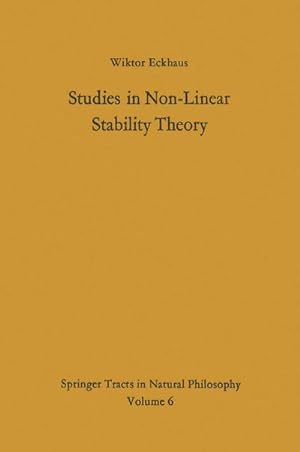 Seller image for Studies in Non-Linear Stability Theory for sale by BuchWeltWeit Ludwig Meier e.K.