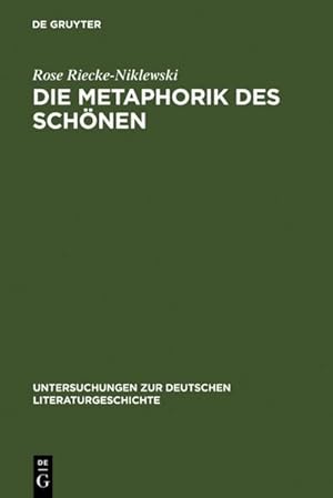 Immagine del venditore per Die Metaphorik des Schnen venduto da BuchWeltWeit Ludwig Meier e.K.