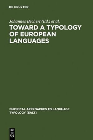 Seller image for Toward a Typology of European Languages for sale by BuchWeltWeit Ludwig Meier e.K.
