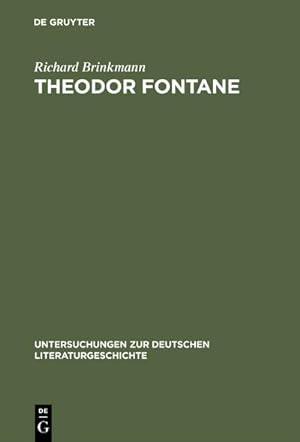 Bild des Verkufers fr Theodor Fontane zum Verkauf von BuchWeltWeit Ludwig Meier e.K.