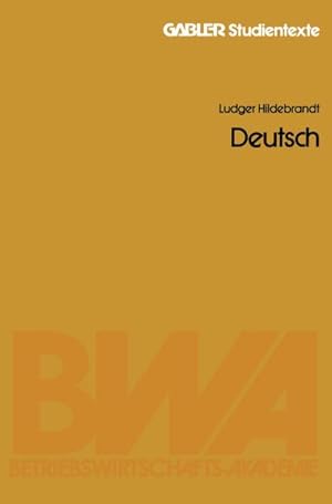 Bild des Verkufers fr Deutsch zum Verkauf von BuchWeltWeit Ludwig Meier e.K.